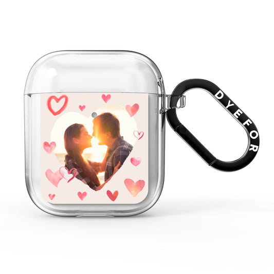 Custom Valentines Day Photo AirPods Clear Case