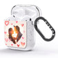 Custom Valentines Day Photo AirPods Glitter Case Side Image