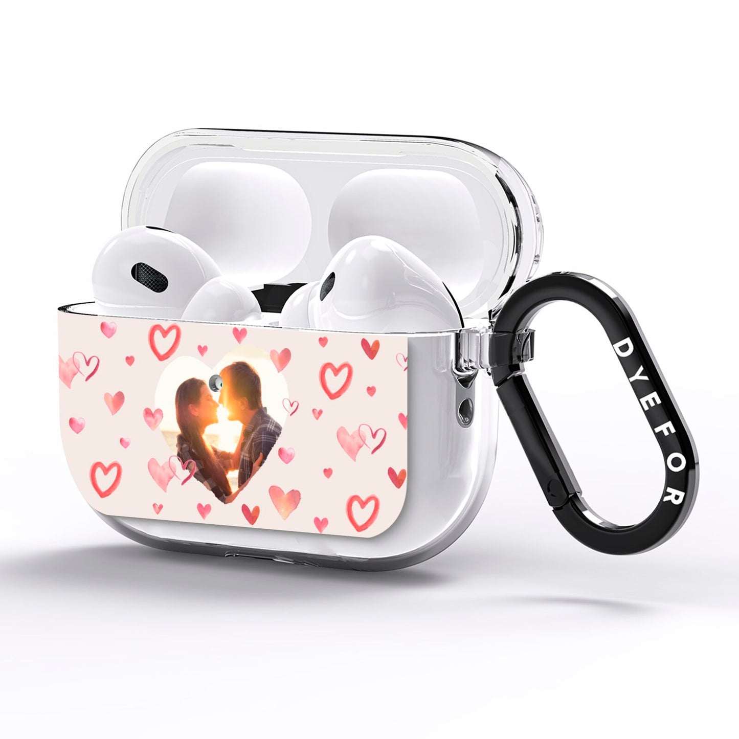 Custom Valentines Day Photo AirPods Pro Clear Case Side Image