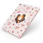 Custom Valentines Day Photo Apple iPad Case on Rose Gold iPad Side View