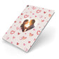 Custom Valentines Day Photo Apple iPad Case on Silver iPad Side View