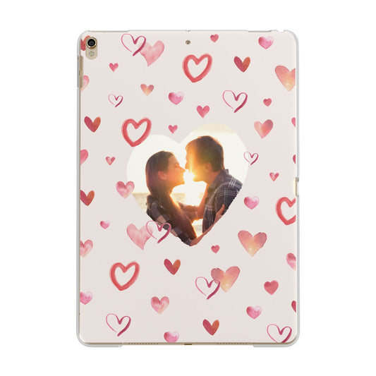 Custom Valentines Day Photo Apple iPad Gold Case