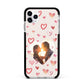 Custom Valentines Day Photo Apple iPhone 11 Pro Max in Silver with Black Impact Case