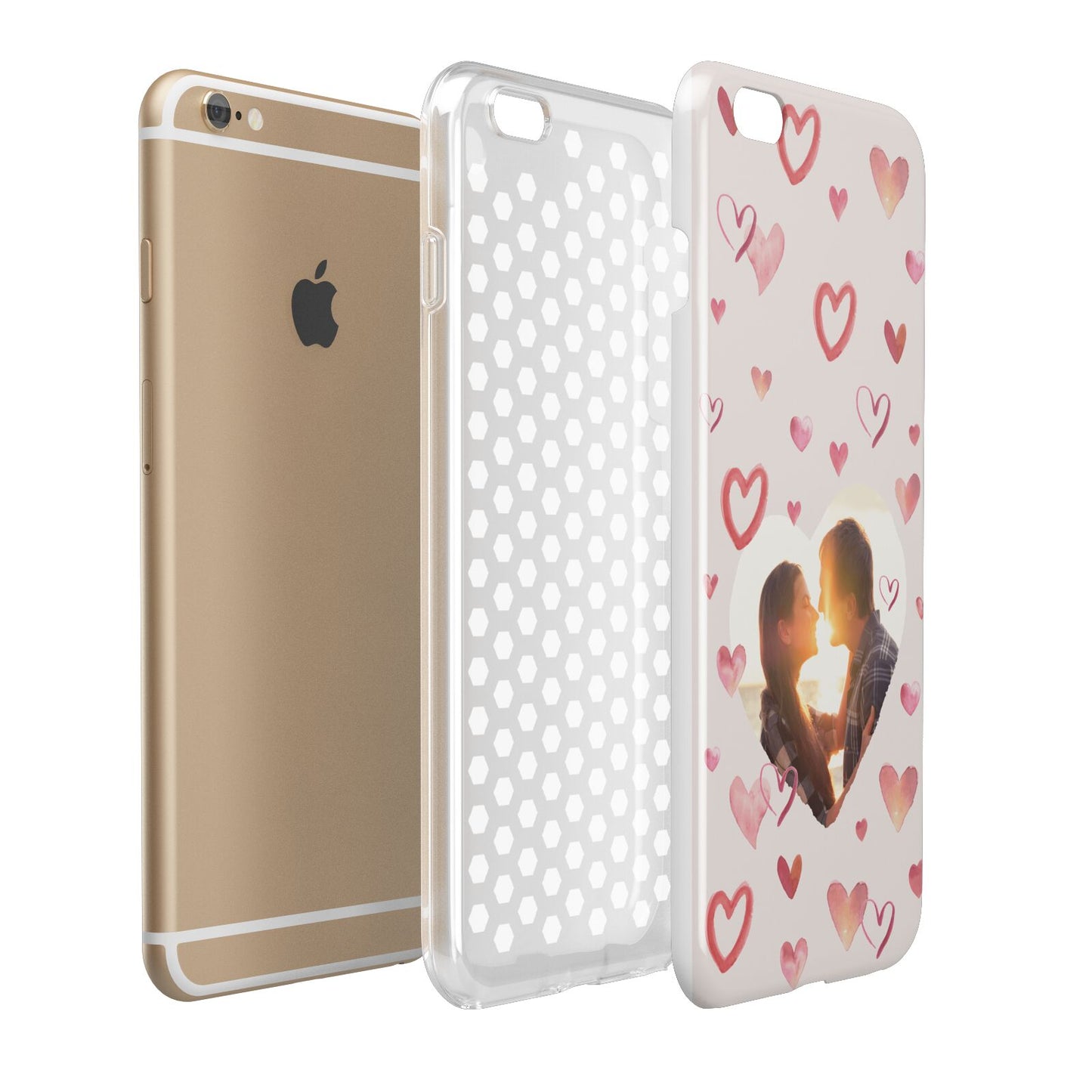 Custom Valentines Day Photo Apple iPhone 6 Plus 3D Tough Case Expand Detail Image