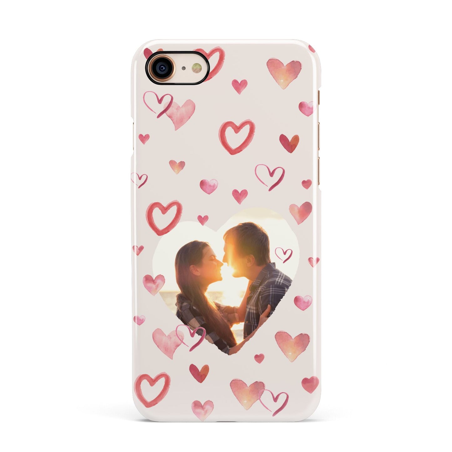 Custom Valentines Day Photo Apple iPhone 7 8 3D Snap Case