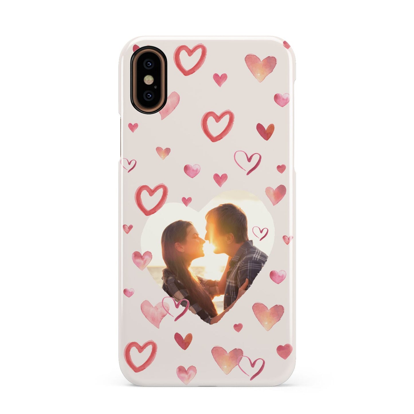 Custom Valentines Day Photo Apple iPhone XS 3D Snap Case