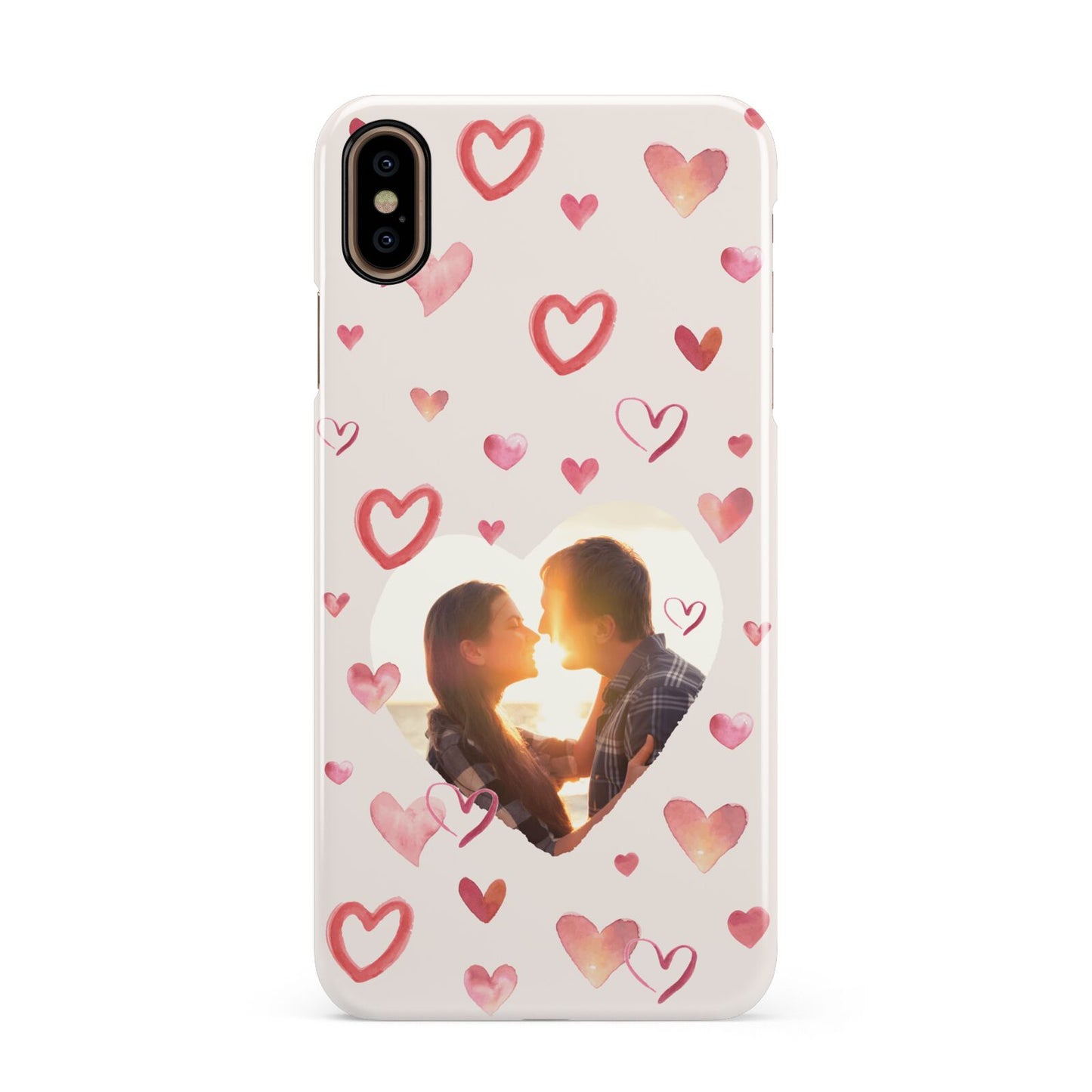 Custom Valentines Day Photo Apple iPhone Xs Max 3D Snap Case