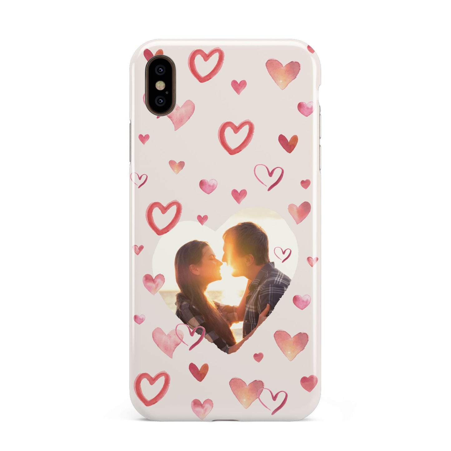 Custom Valentines Day Photo Apple iPhone Xs Max 3D Tough Case