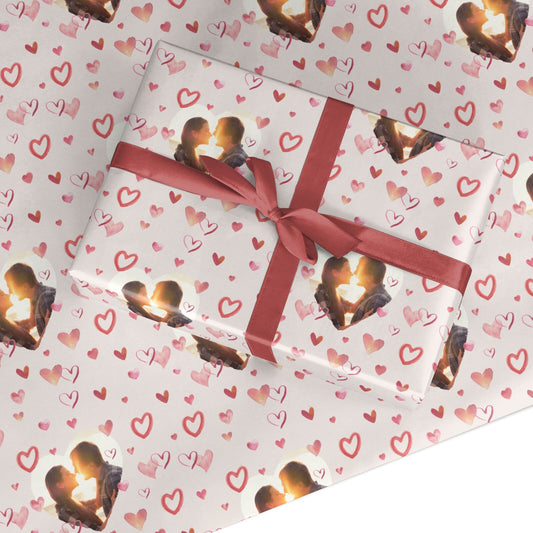 Custom Valentines Day Photo Custom Wrapping Paper