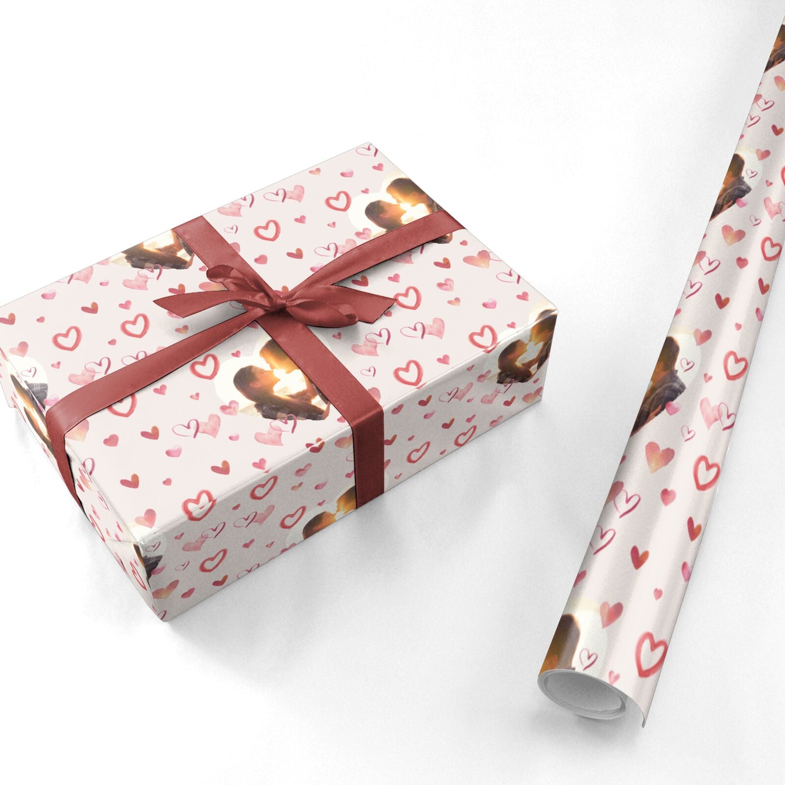 Custom Valentines Day Photo Personalised Wrapping Paper