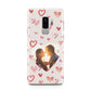 Custom Valentines Day Photo Samsung Galaxy S9 Plus Case on Silver phone