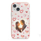 Custom Valentines Day Photo iPhone 13 Mini TPU Impact Case with Pink Edges