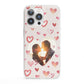 Custom Valentines Day Photo iPhone 13 Pro Clear Bumper Case
