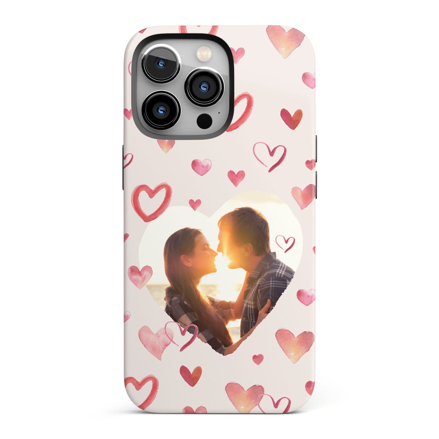 Custom Valentines Day Photo iPhone 13 Pro Full Wrap 3D Tough Case