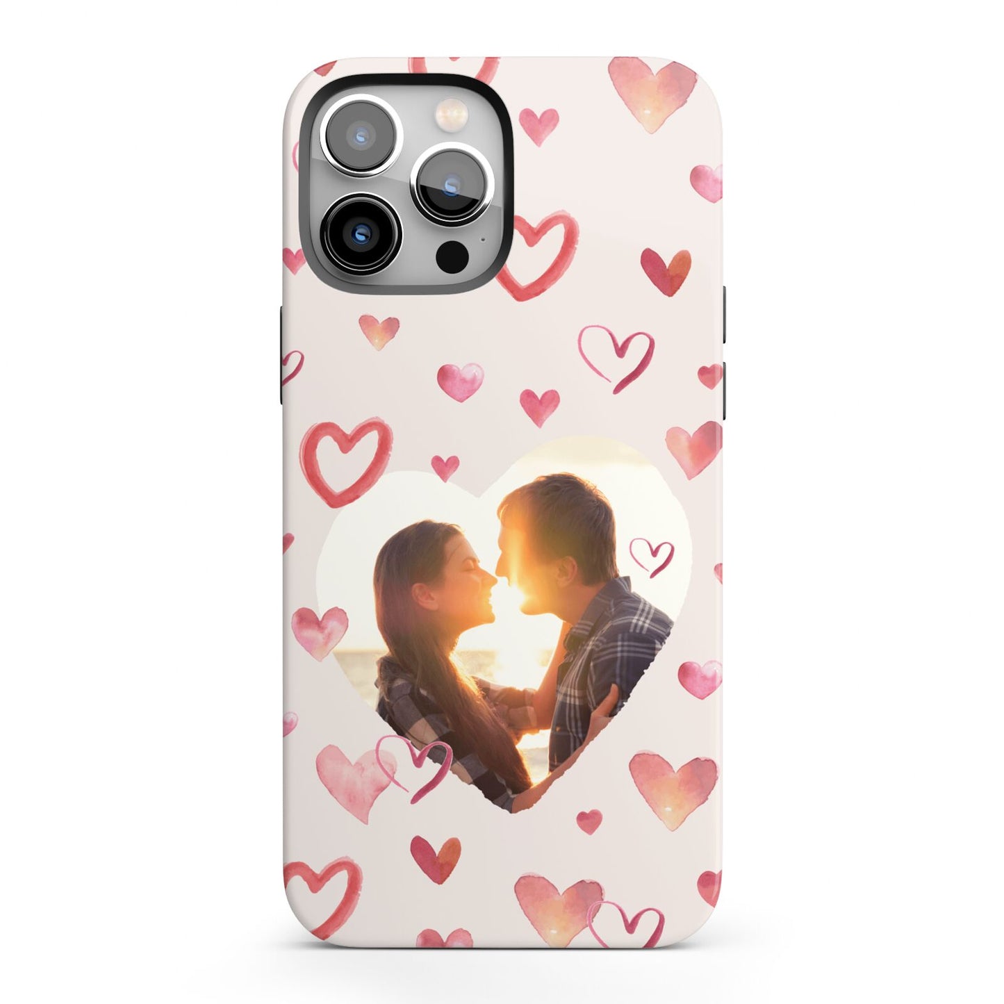 Custom Valentines Day Photo iPhone 13 Pro Max Full Wrap 3D Tough Case