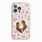 Custom Valentines Day Photo iPhone 13 Pro TPU Impact Case with Pink Edges