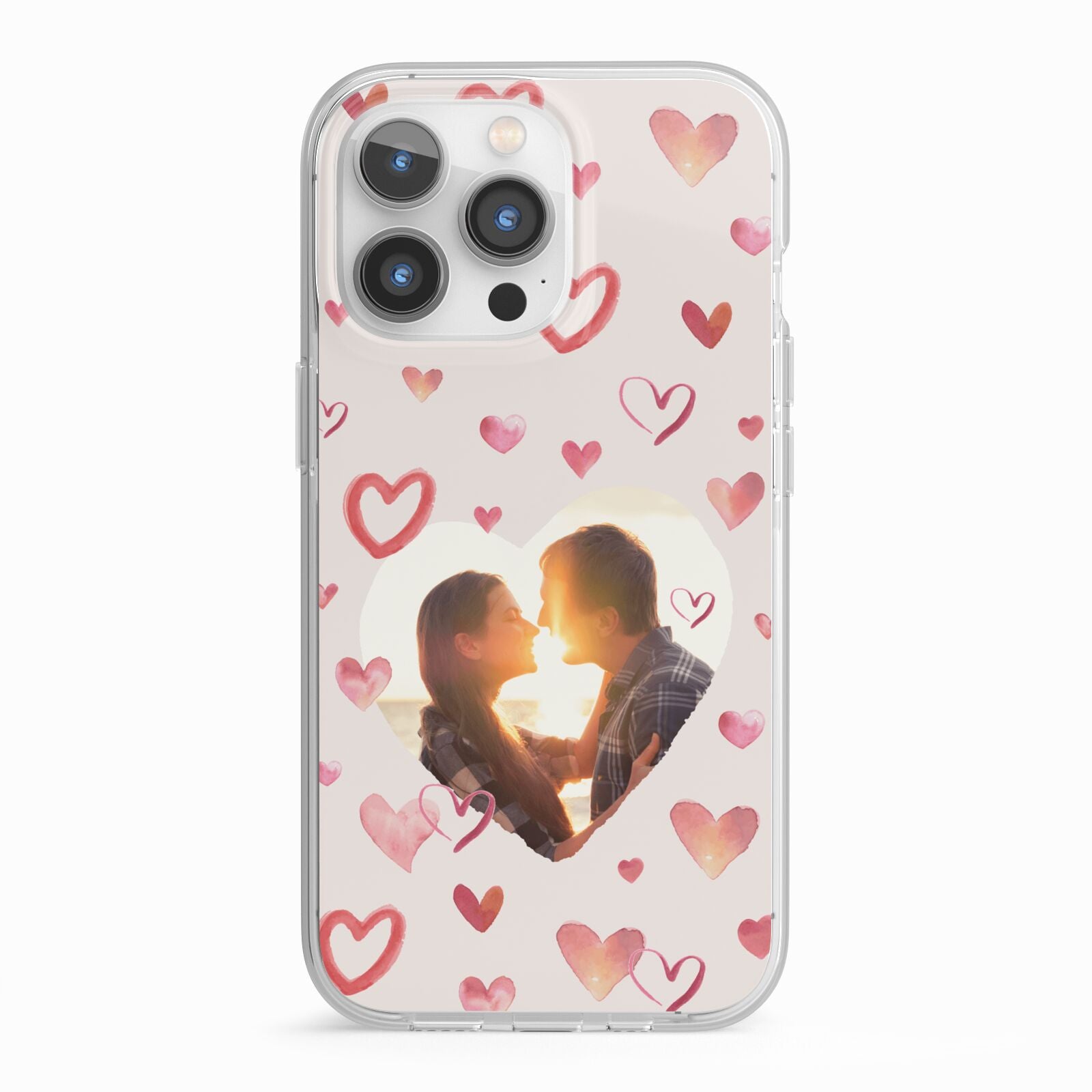 Custom Valentines Day Photo iPhone 13 Pro TPU Impact Case with White Edges