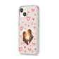 Custom Valentines Day Photo iPhone 14 Clear Tough Case Starlight Angled Image
