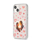 Custom Valentines Day Photo iPhone 14 Glitter Tough Case Starlight Angled Image