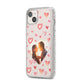 Custom Valentines Day Photo iPhone 14 Plus Glitter Tough Case Starlight Angled Image