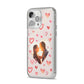 Custom Valentines Day Photo iPhone 14 Pro Max Clear Tough Case Silver Angled Image