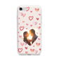 Custom Valentines Day Photo iPhone 7 Bumper Case on Silver iPhone