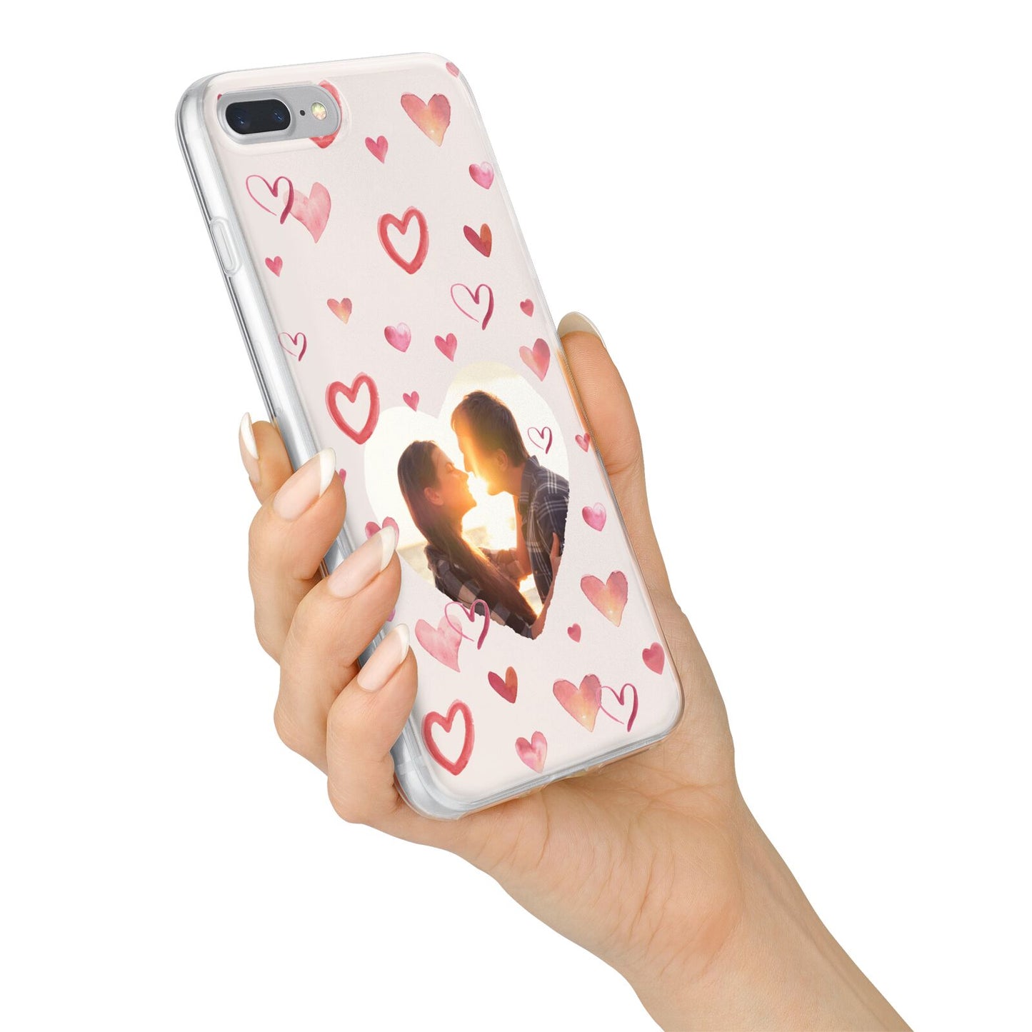 Custom Valentines Day Photo iPhone 7 Plus Bumper Case on Silver iPhone Alternative Image