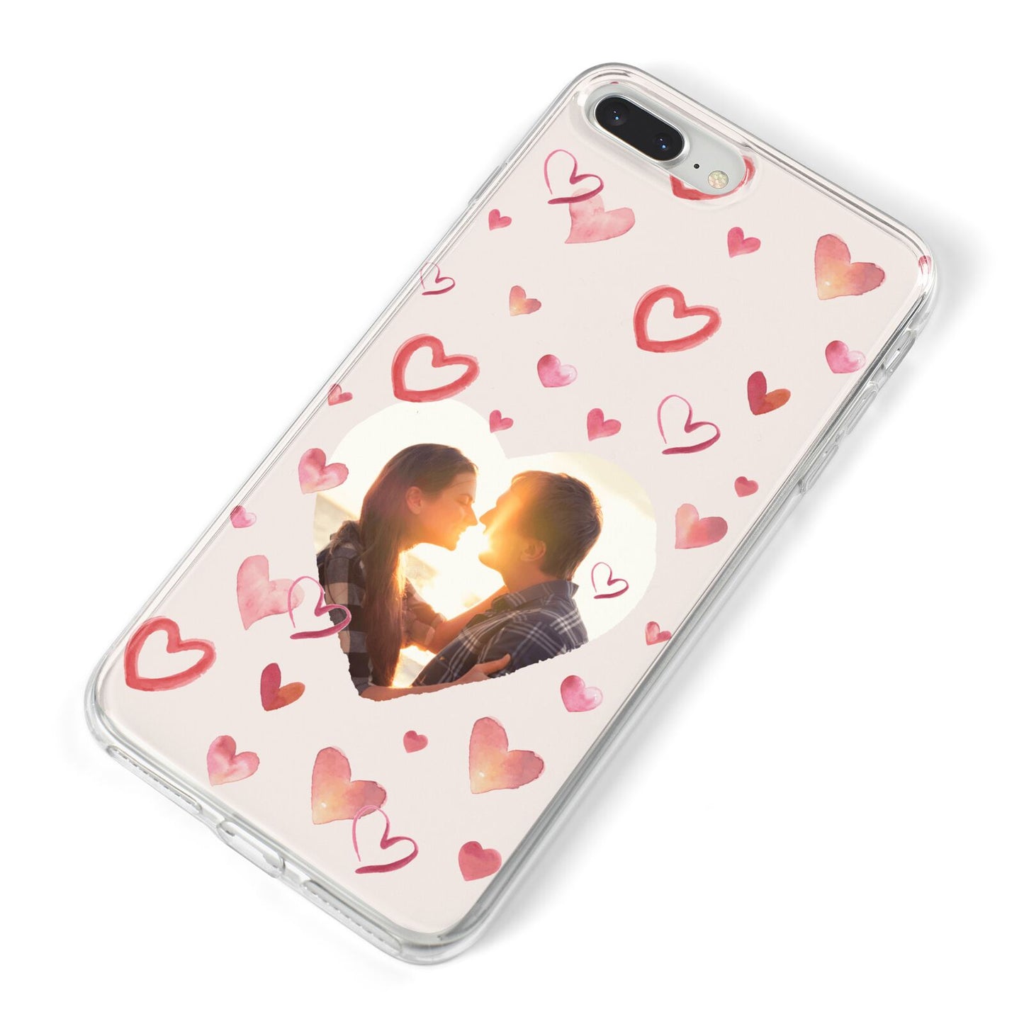 Custom Valentines Day Photo iPhone 8 Plus Bumper Case on Silver iPhone Alternative Image