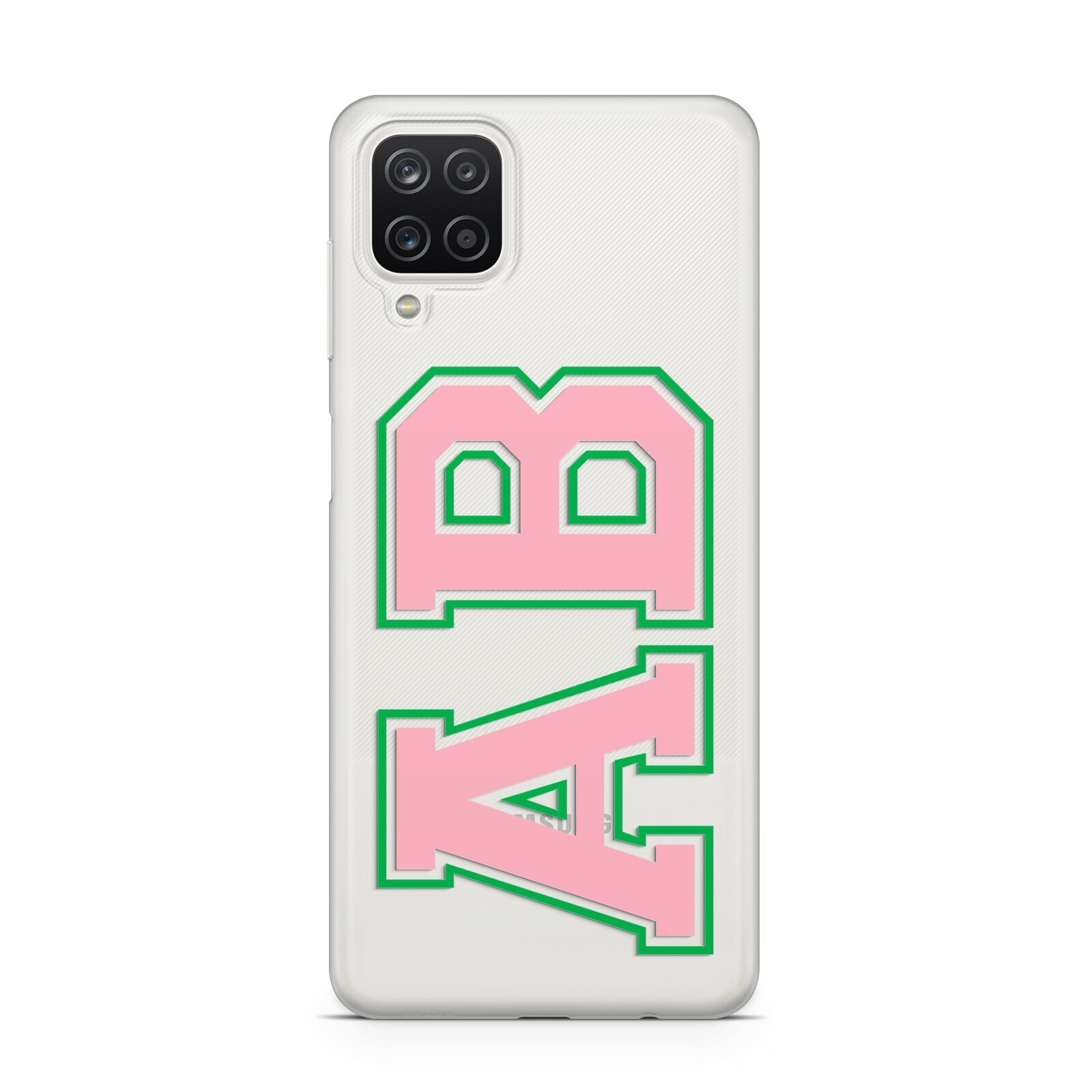 Custom Varsity Text Samsung M12 Case