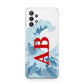 Custom Wave Initials Samsung A32 5G Case