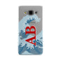 Custom Wave Initials Samsung Galaxy A3 Case