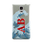 Custom Wave Initials Samsung Galaxy Note 4 Case