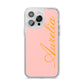 Custom iPhone 14 Pro Max Clear Tough Case Silver