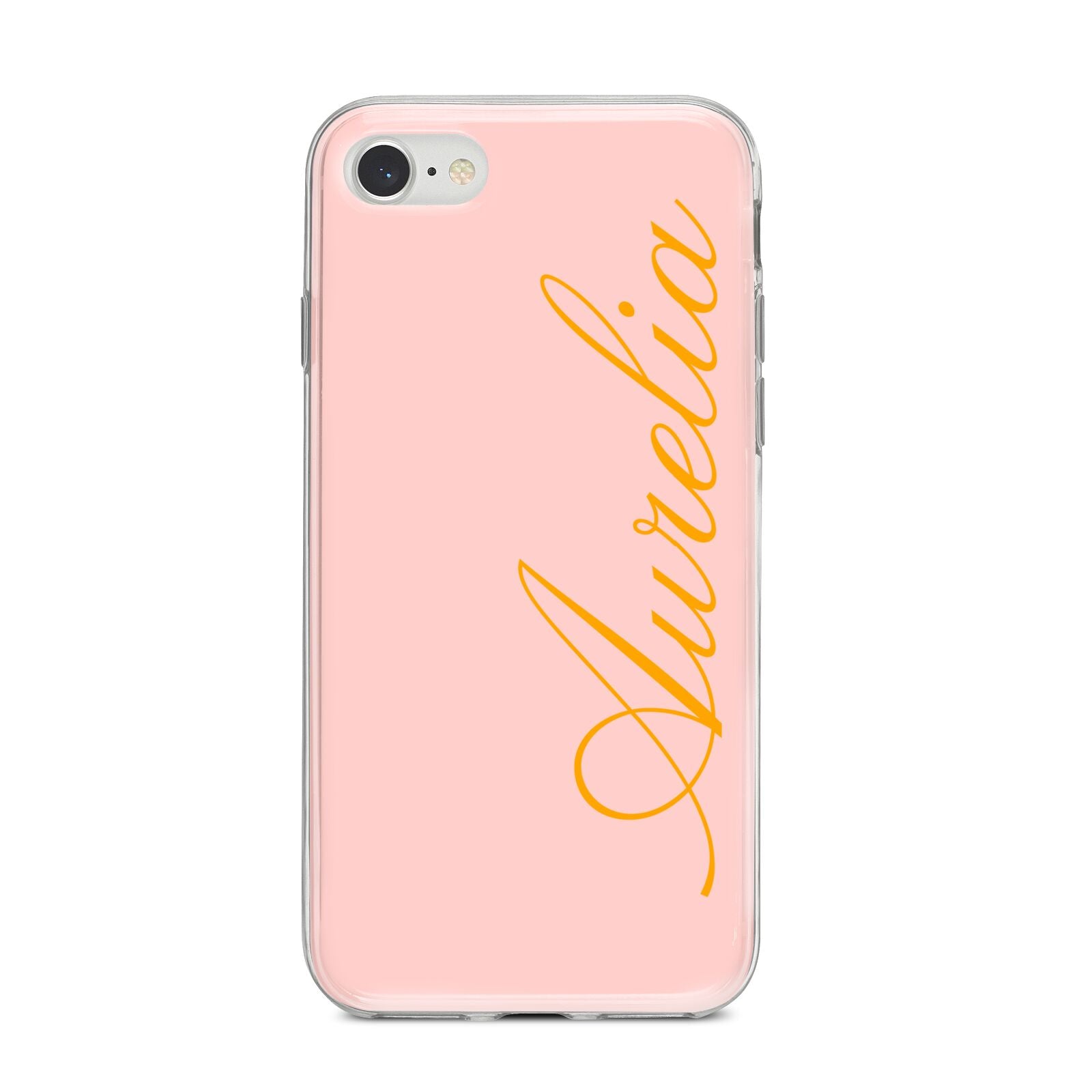 Custom iPhone 8 Bumper Case on Silver iPhone