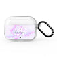 Customisable Name Initial Marble AirPods Pro Clear Case