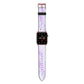 Customisable Name Initial Marble Apple Watch Strap with Rose Gold Hardware