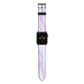 Customisable Name Initial Marble Apple Watch Strap with Space Grey Hardware