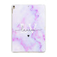 Customisable Name Initial Marble Apple iPad Gold Case