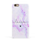 Customisable Name Initial Marble Apple iPhone 6 3D Snap Case