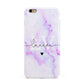 Customisable Name Initial Marble Apple iPhone 6 Plus 3D Tough Case