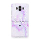 Customisable Name Initial Marble Huawei Mate 10 Protective Phone Case