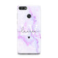 Customisable Name Initial Marble Huawei Y9 2018