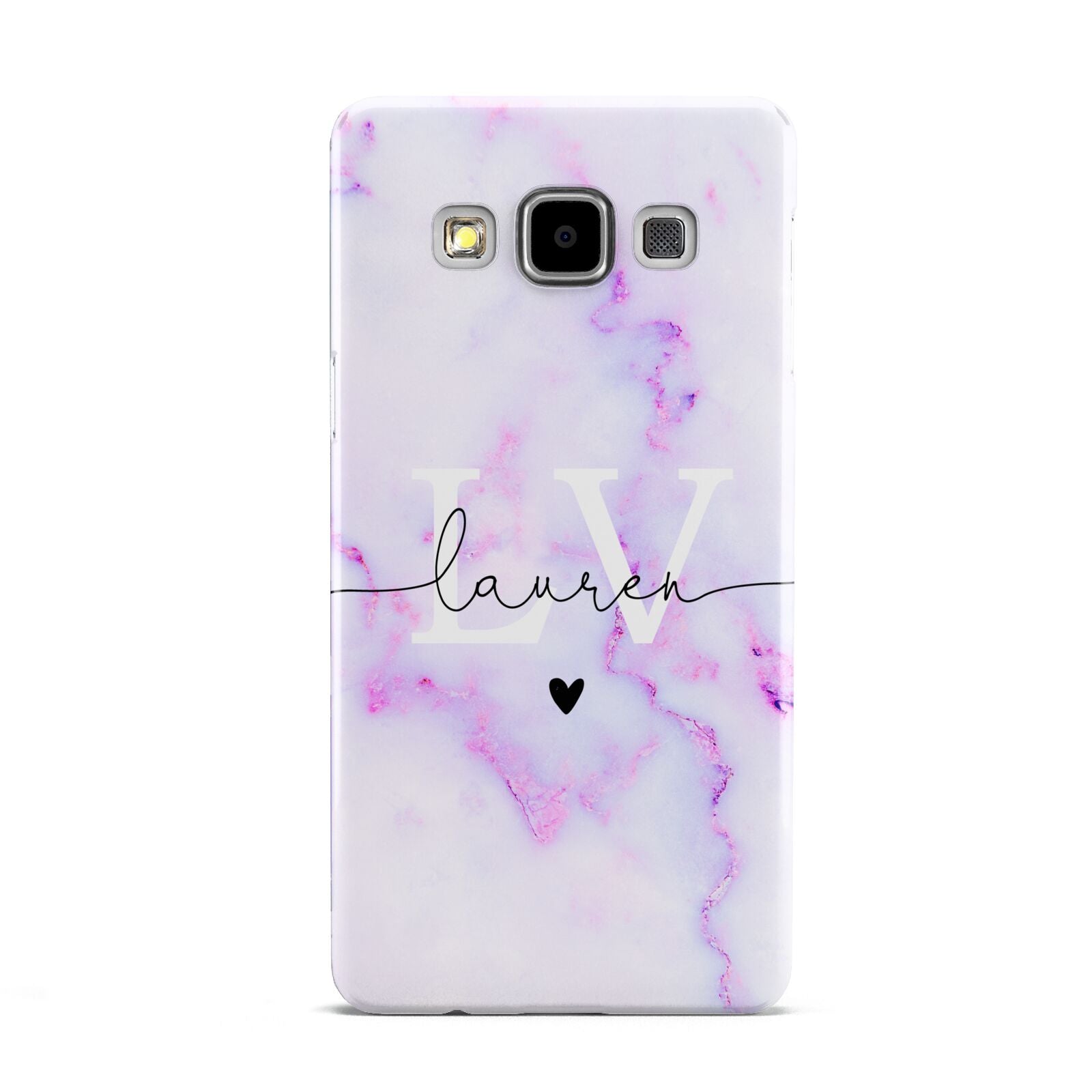 Customisable Name Initial Marble Samsung Galaxy A5 Case