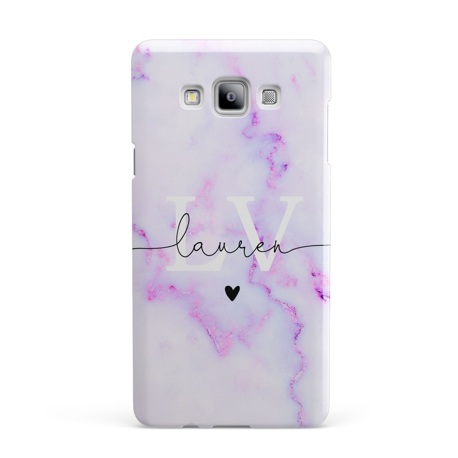 Customisable Name Initial Marble Samsung Galaxy A7 2015 Case