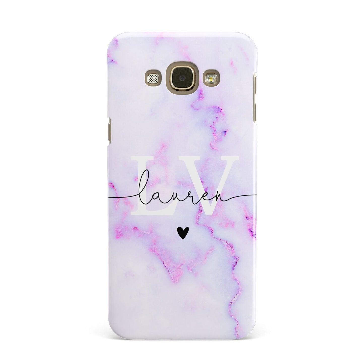 Customisable Name Initial Marble Samsung Galaxy A8 Case