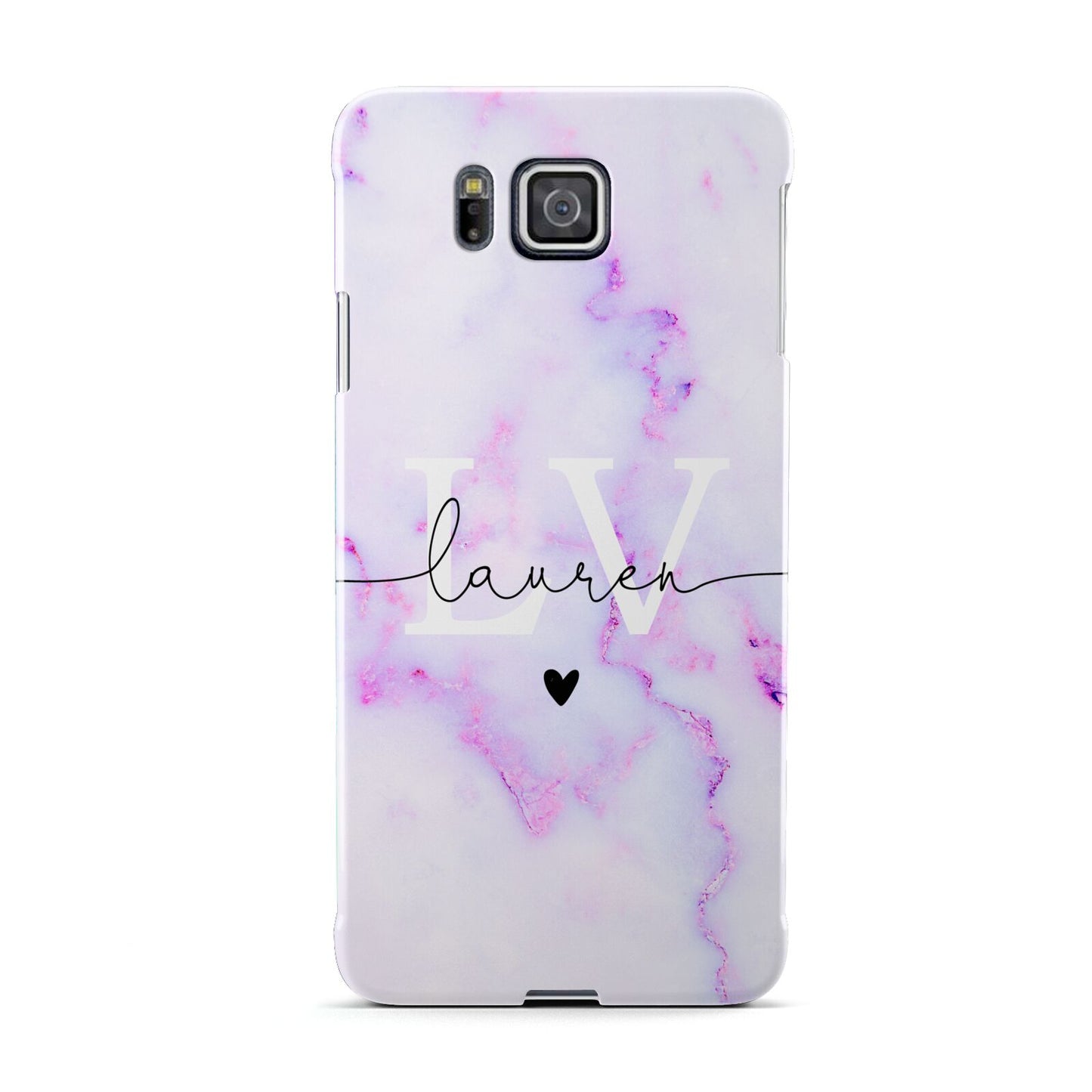 Customisable Name Initial Marble Samsung Galaxy Alpha Case