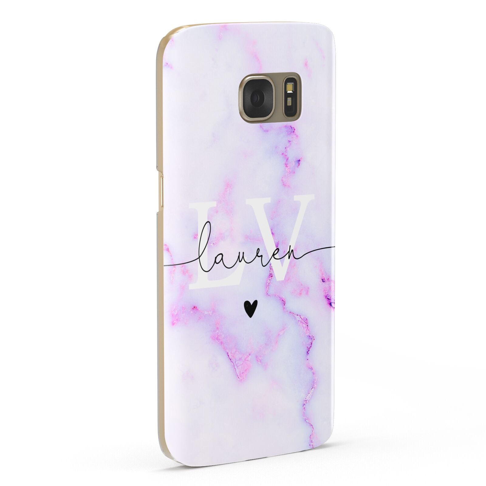 Customisable Name Initial Marble Samsung Galaxy Case Fourty Five Degrees
