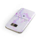 Customisable Name Initial Marble Samsung Galaxy Case Front Close Up