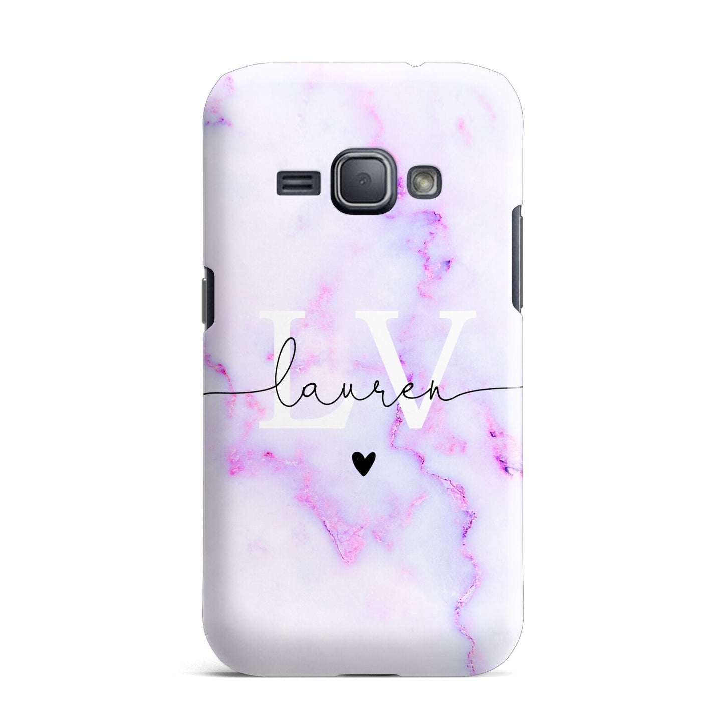 Customisable Name Initial Marble Samsung Galaxy J1 2016 Case