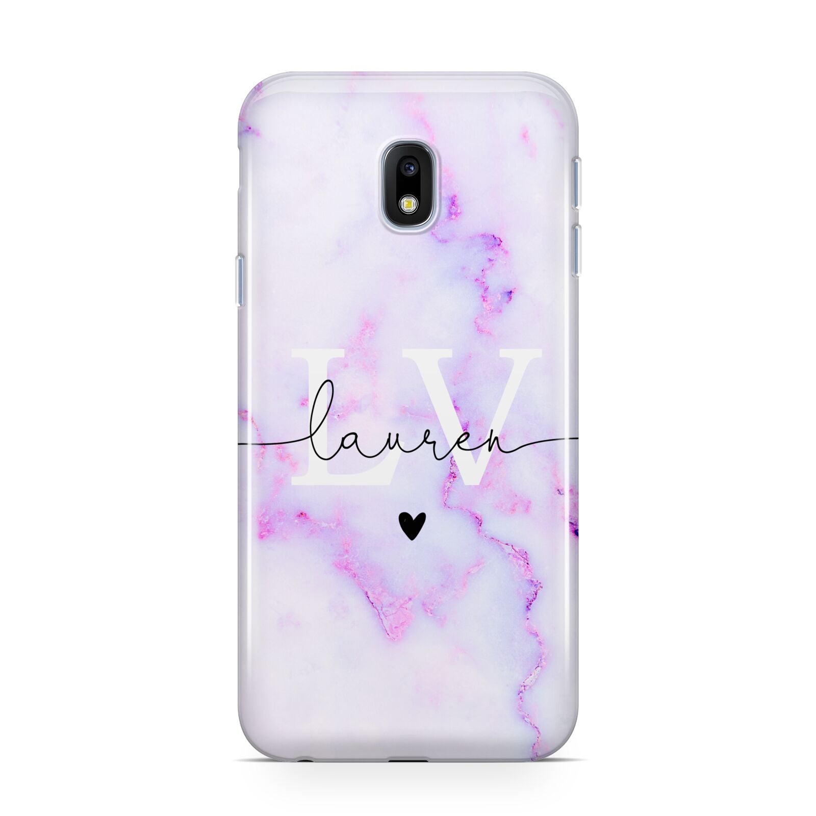 Customisable Name Initial Marble Samsung Galaxy J3 2017 Case